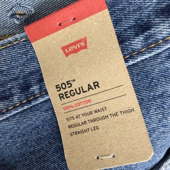 NWT Levi jeans men 505 38 / 30 regular - Picture 5 of 7
